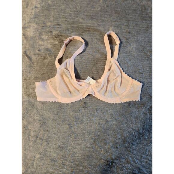 HUIT Intimates Size 32B Light Pink Mesh Bra - Picture 1 of 3